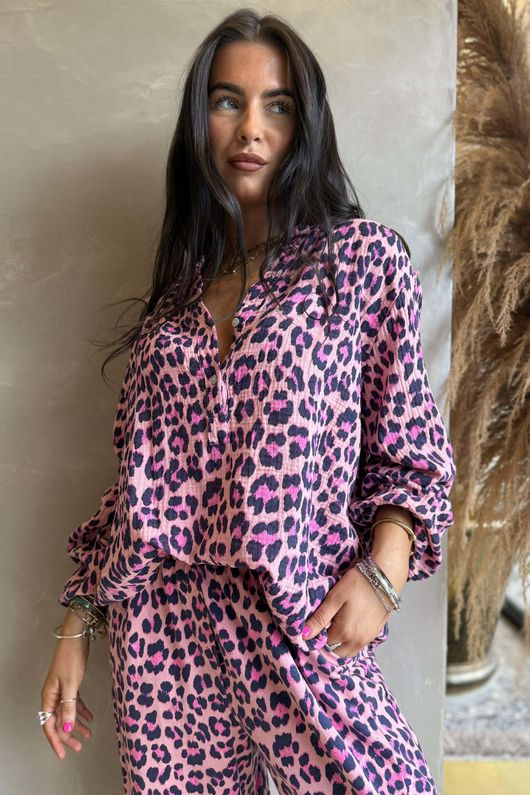 Zanzibar Bubble Cotton Hugh Shirt Candy & Navy